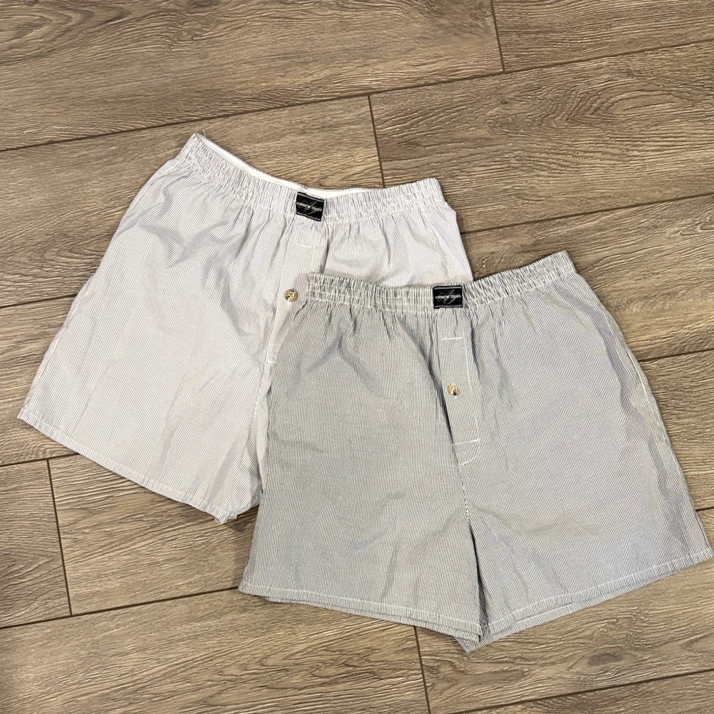 Andrew Scott Gray and White Men's Boxers 2-piece set